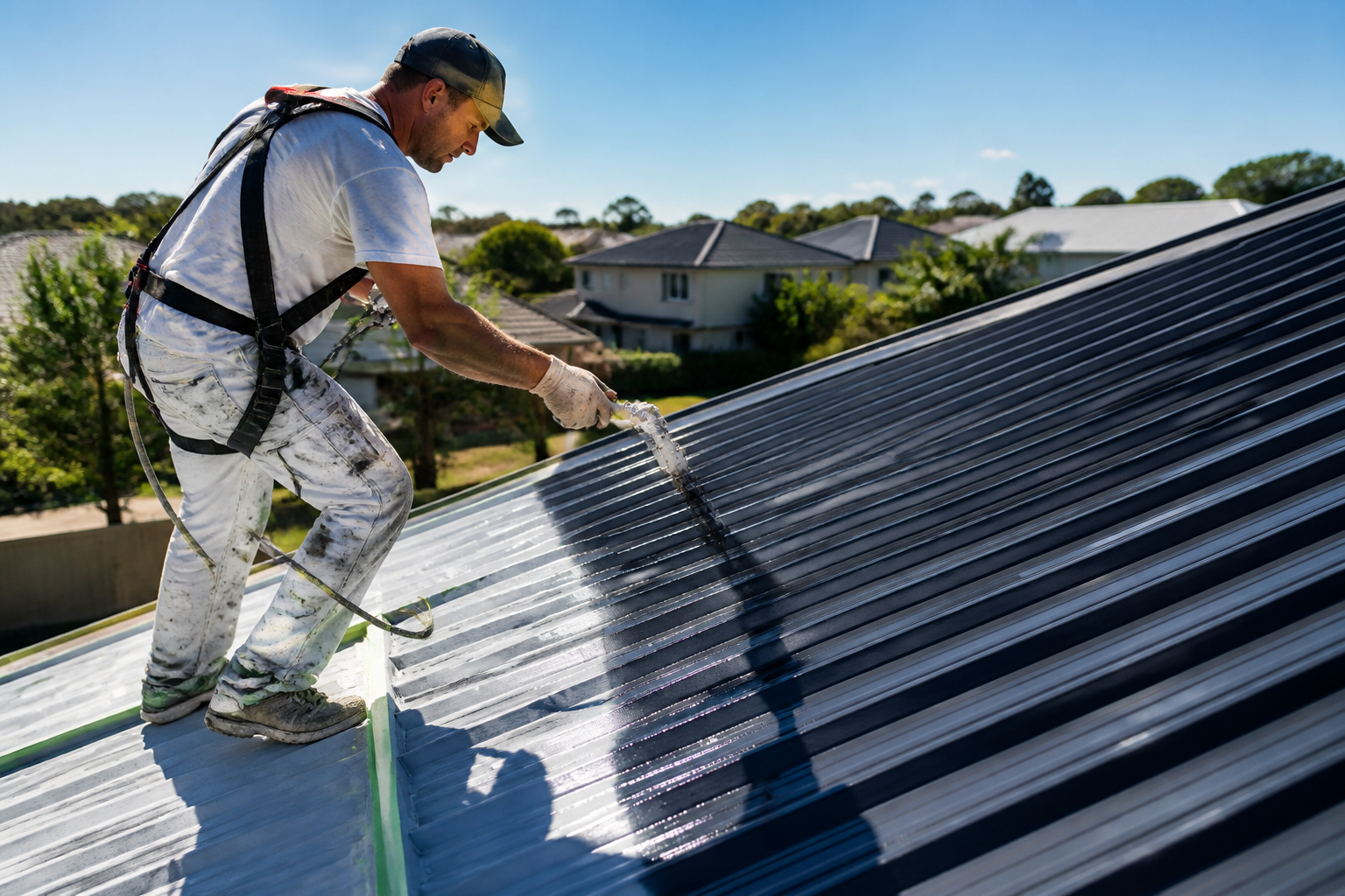 Hamilton roof painting with fresh protective coating